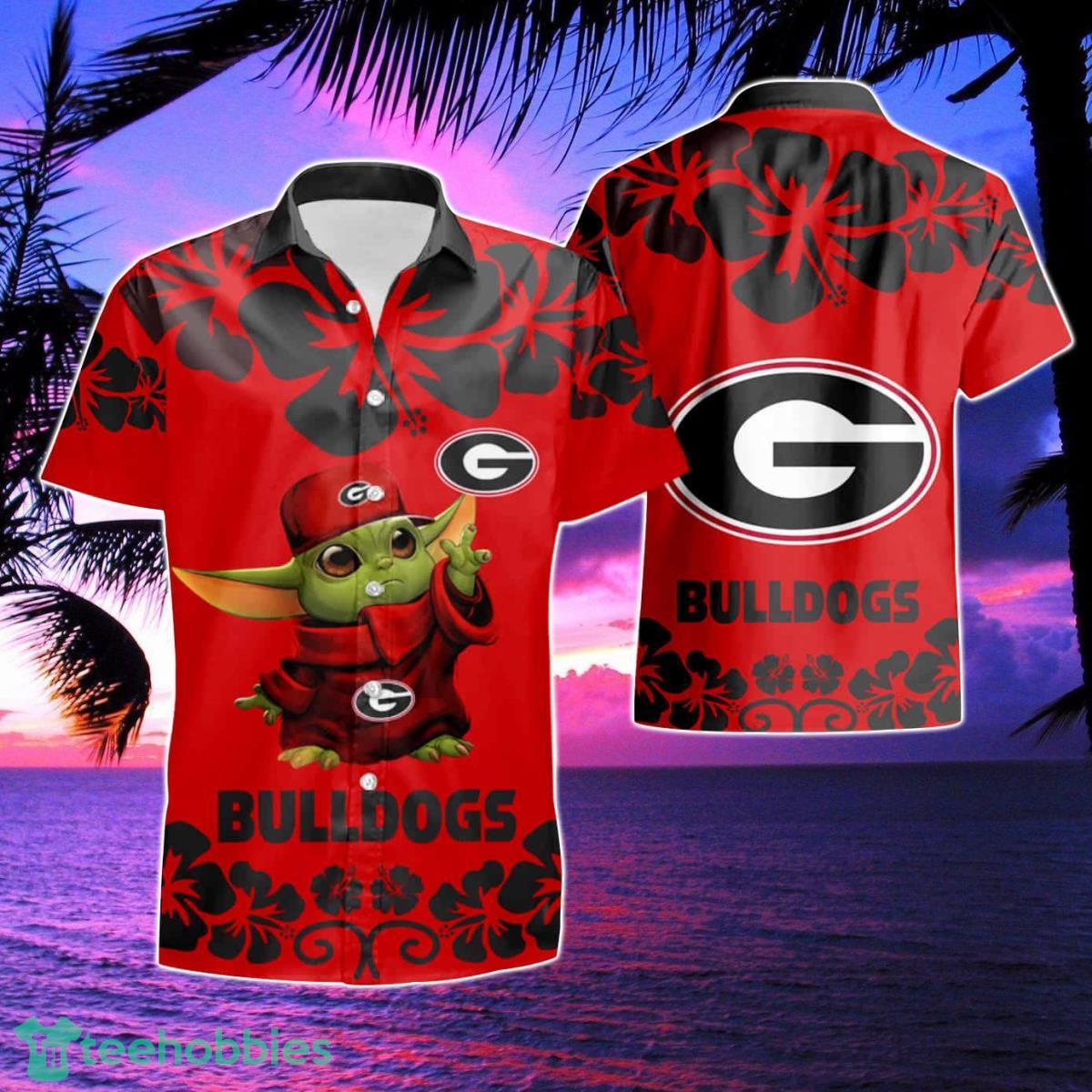 Georgia Bulldogs Baby Yoda Hawaiian Shirt & Short Product Photo 1