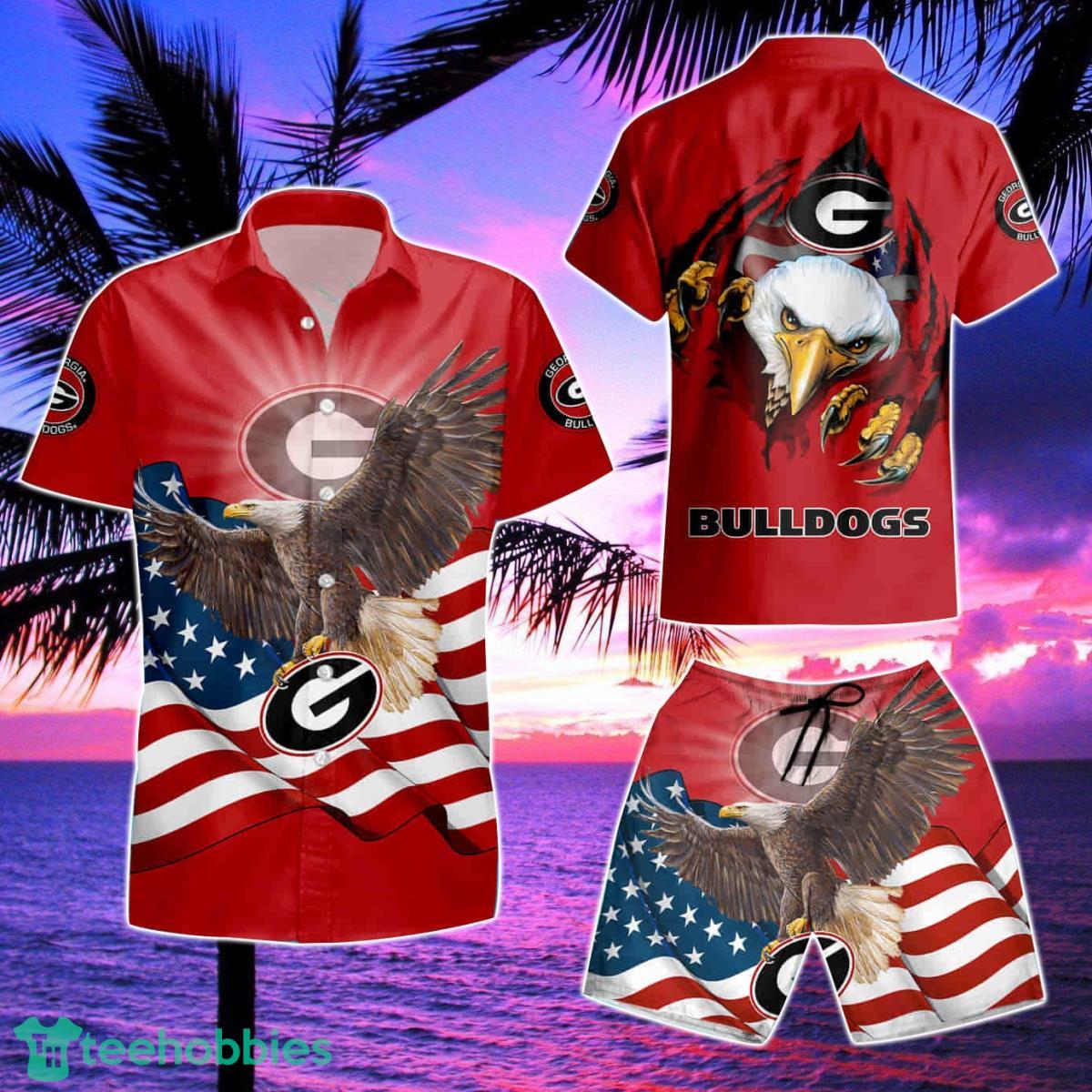 Georgia Bulldogs Hawaiian Shirts And Shorts Summer Product Photo 2