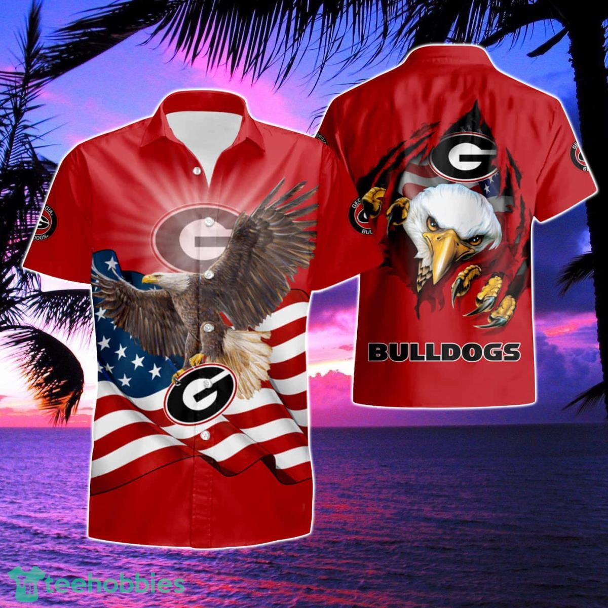 Georgia Bulldogs Hawaiian Shirts And Shorts Summer Product Photo 1