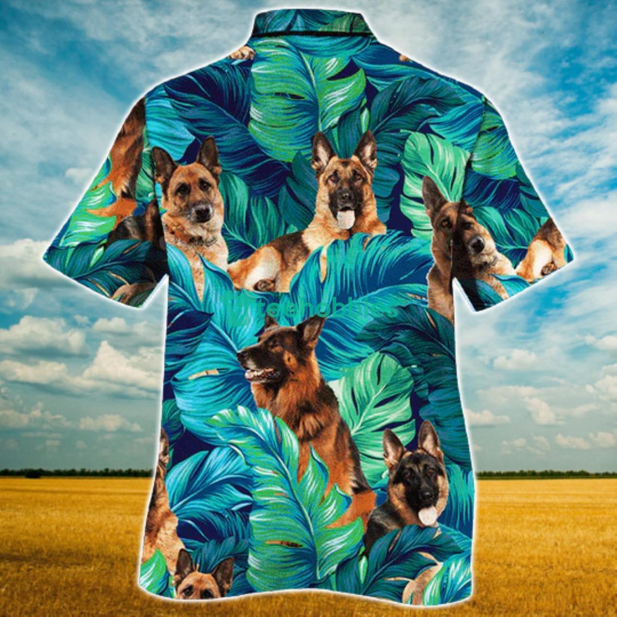 German Shepherd Dog Lovers Hawaiian Style For Summer All Printed 3D Hawaiian Shirt For Men Women Product Photo 2