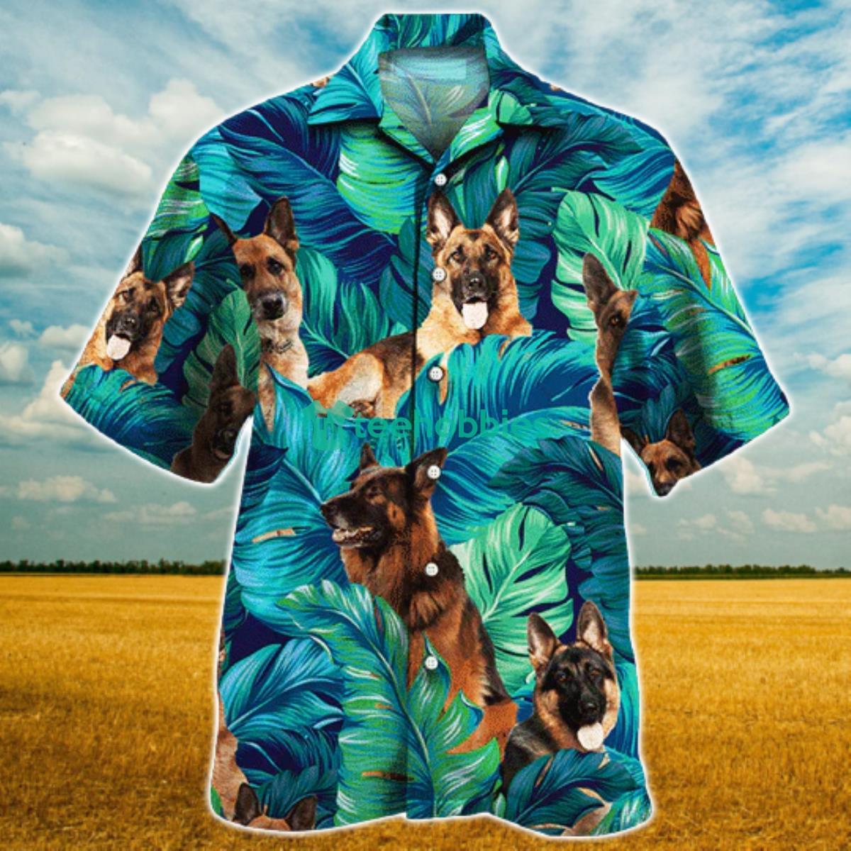 German Shepherd Dog Lovers Hawaiian Style For Summer All Printed 3D Hawaiian Shirt For Men Women Product Photo 1