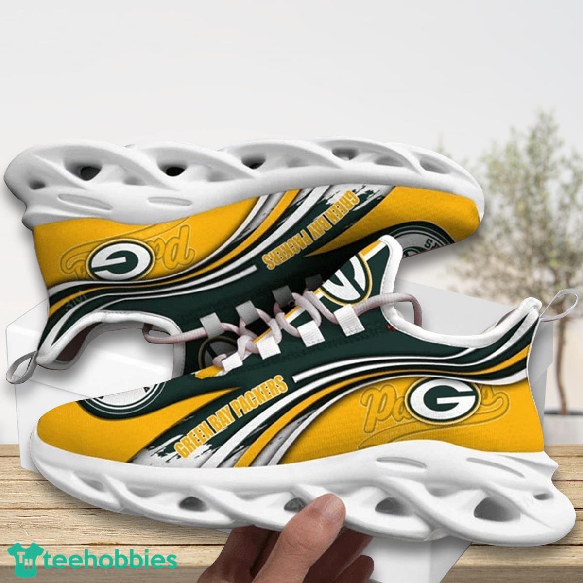 Green Bay Packer Team Max Soul Shoes Running Sneakers For Real Fans Product Photo 1