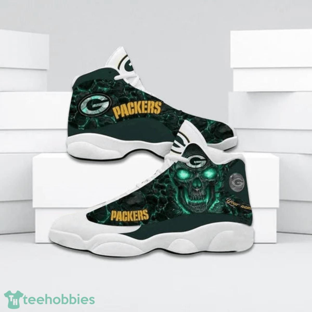 Green Bay Packers NFL Personalized Air Jordan 13 Sport Shoes - Growkoc