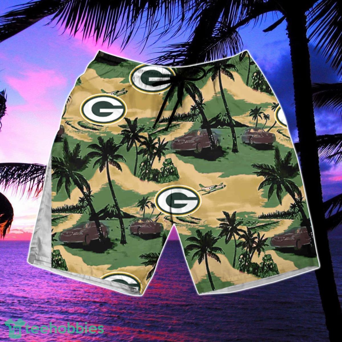 Green Bay Packers NFL Team Logo Baby Yoda Hawaiian Shirt - Freedomdesign