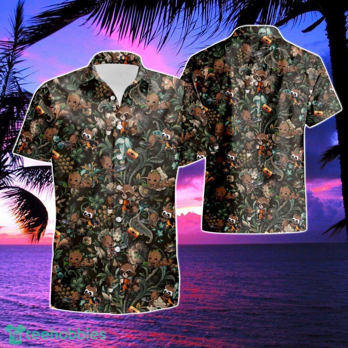 Groot Ad Vintage Hawaiian Shirt & Short Product Photo 1