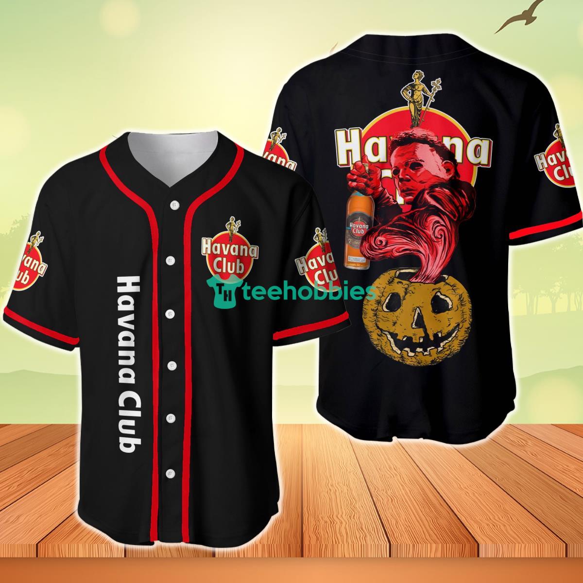 Halloween Costume Horror Havana Club Michael Myers Baseball Jersey Product Photo 1