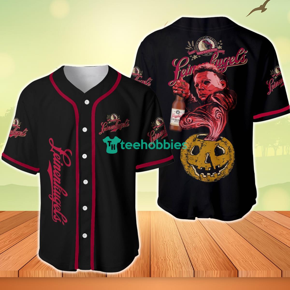 Halloween Costume Horror Leinenkugel’s Michael Myers Baseball Jersey Product Photo 1