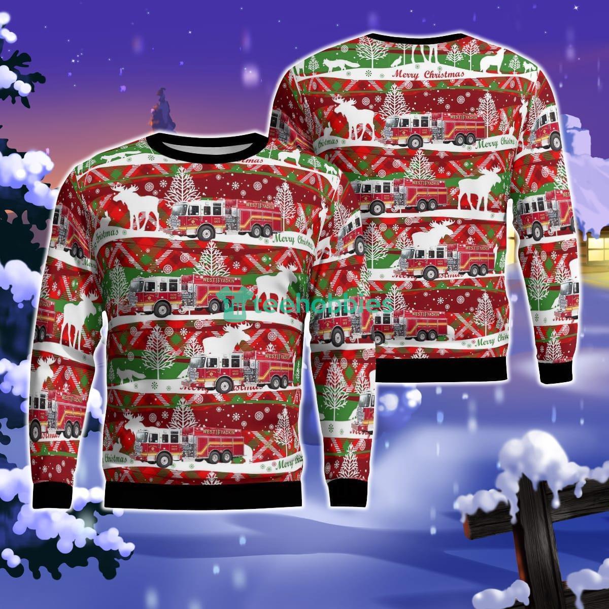 Hamptonville, North Carolina, West Yadkin Fire Department AOP Ugly Sweater Gift For Christmas Product Photo 1 Hamptonville, North Carolina, West Yadkin Fire Department AOP Ugly Sweater Gift For Christmas Product Photo 1