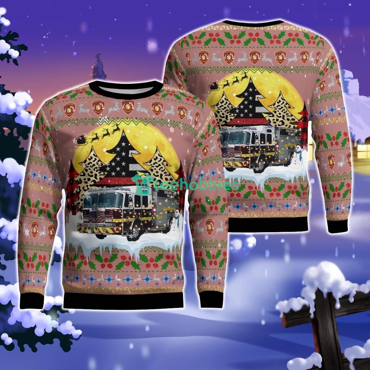 Highlands County Fire Rescue Christmas AOP Ugly Sweater Gift For Christmas Product Photo 1 Highlands County Fire Rescue Christmas AOP Ugly Sweater Gift For Christmas Product Photo 1