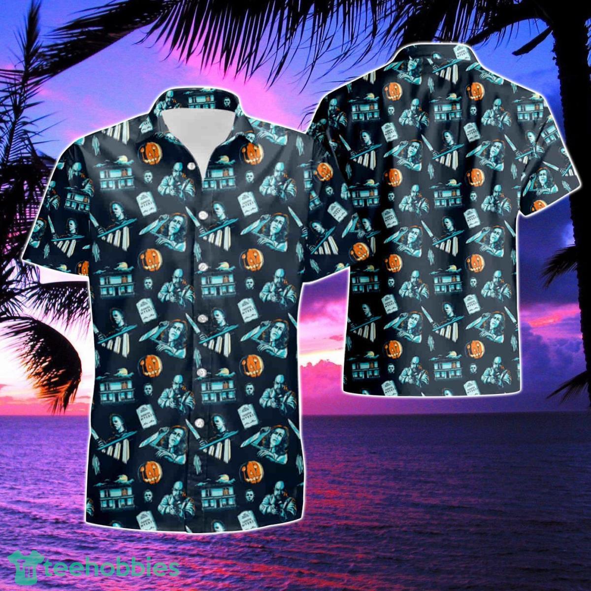Horror Movie Halloween Hawaiian Shirt & Short Product Photo 1