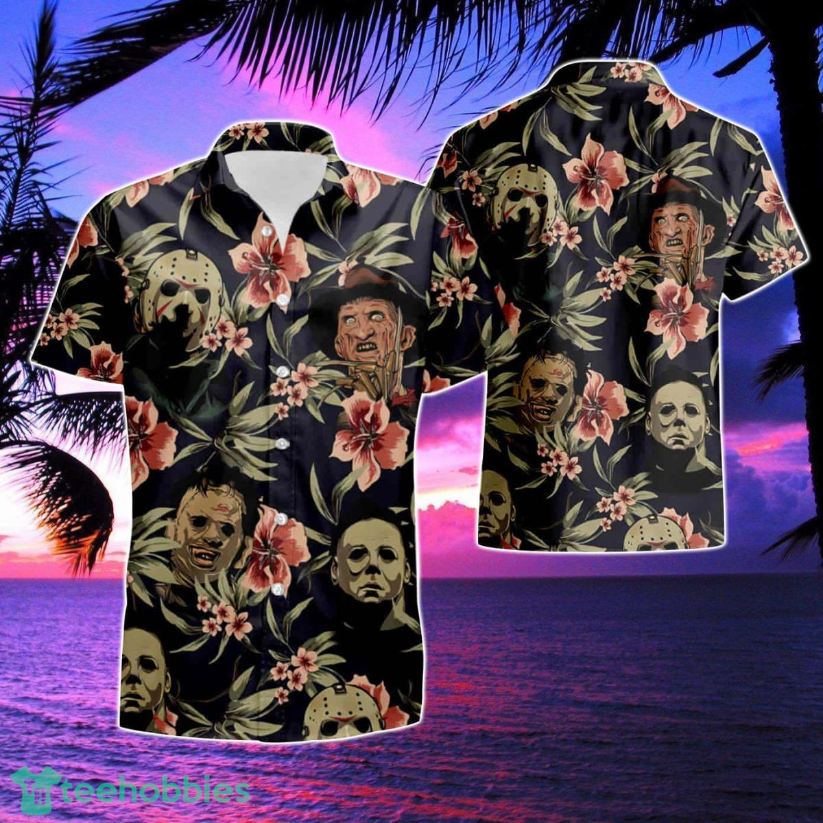 Horror Movies Characters Jason Voorhees Freddy Hawaiian Shirt & Short Product Photo 1