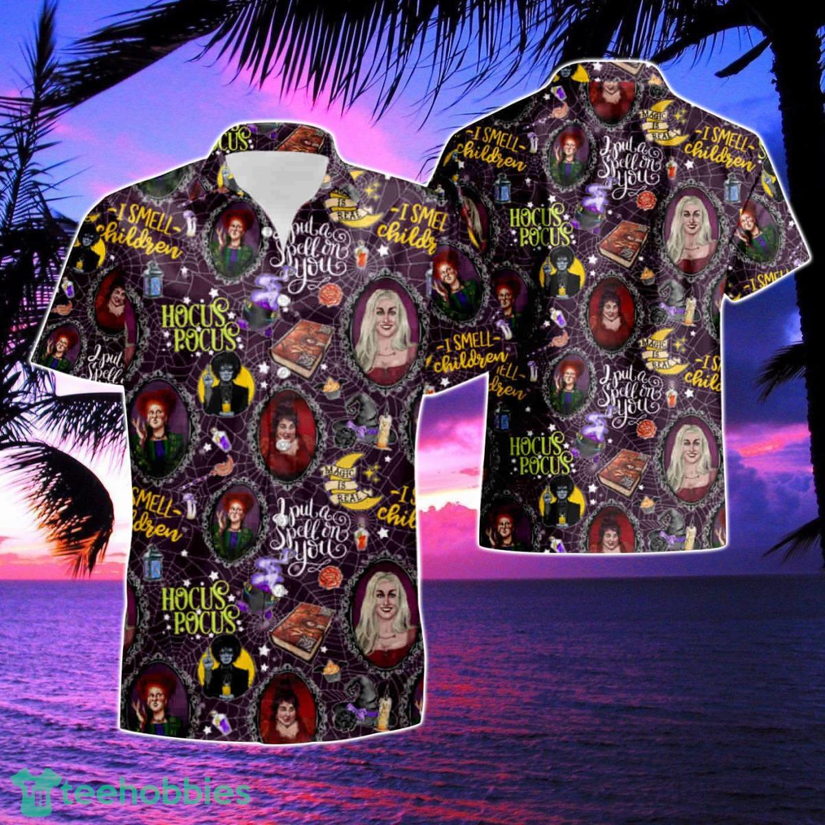 Hot Halloween Hocus Pocus Vintage Hawaiian Shirt & Short Product Photo 1