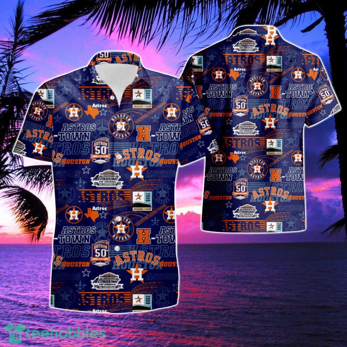 Houston Astros Trendy Hawaiian Shirt Houston Astros Logo Baseball