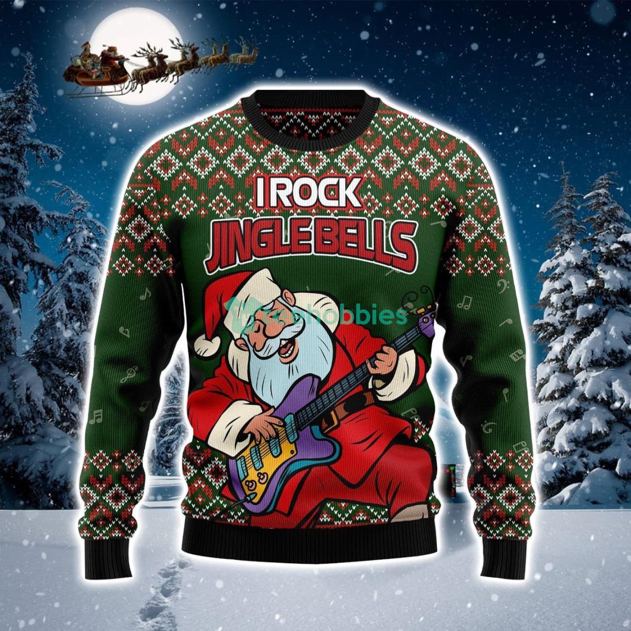 Rock n roll on sale ugly christmas sweater