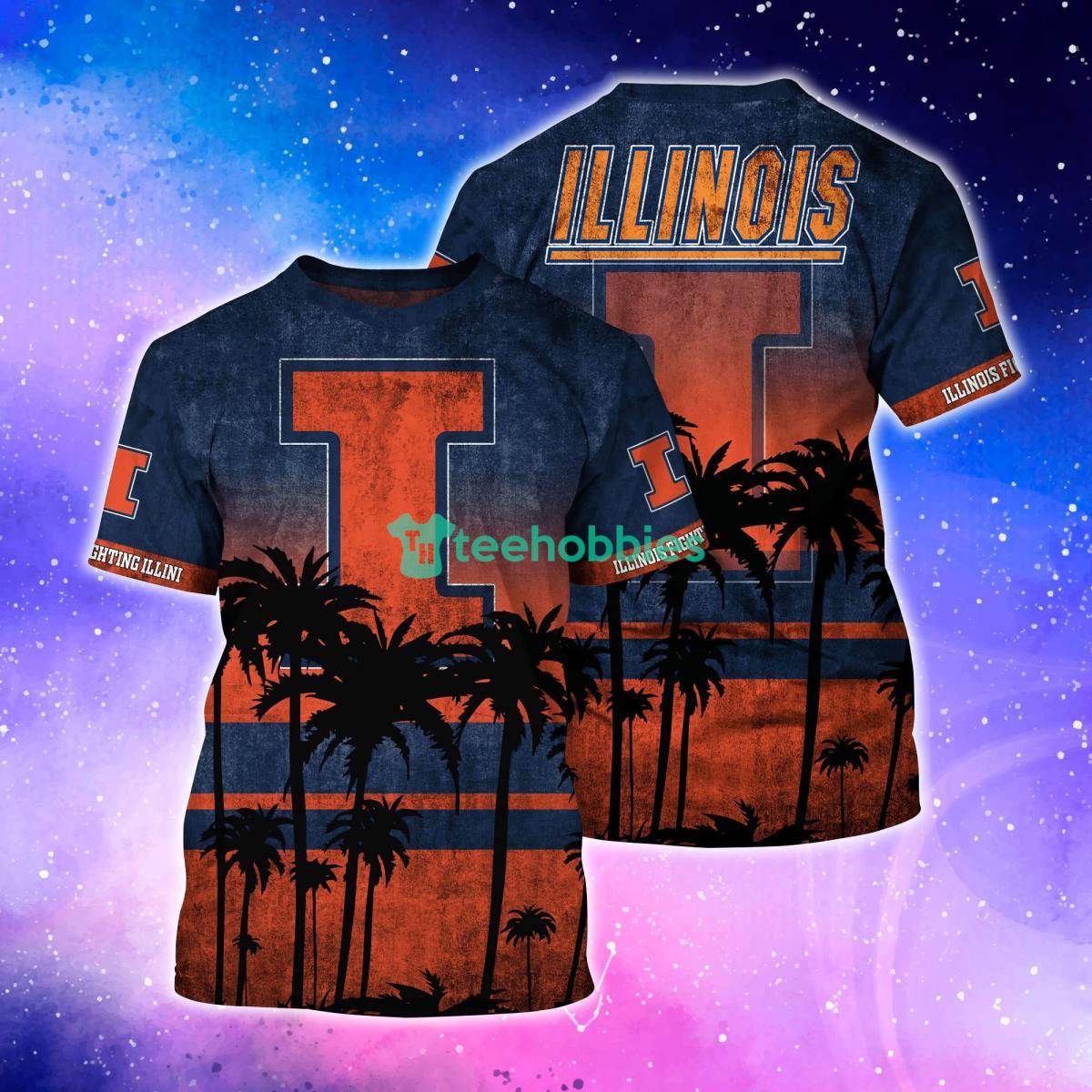 Illinois Fighting Illini Hot Trending 3D T-Shirt For Fans Product Photo 1