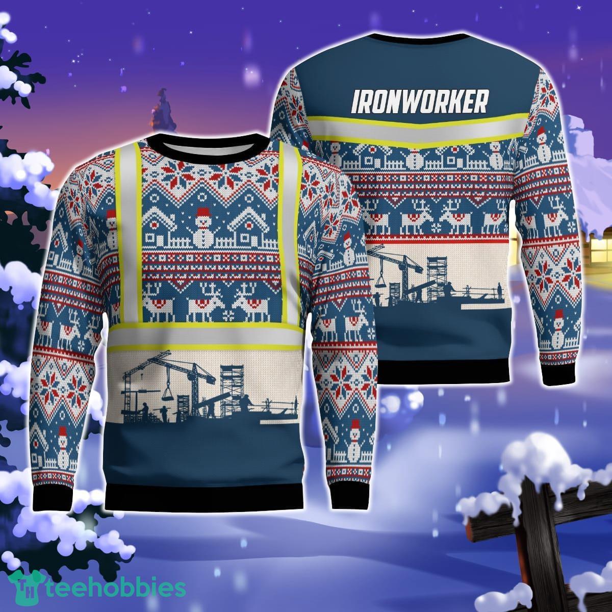 Ironworkers Christmas Ugly Sweater 3D Sweater Great Gift For Men Women Product Photo 1 Ironworkers Christmas Ugly Sweater 3D Sweater Great Gift For Men Women Product Photo 1