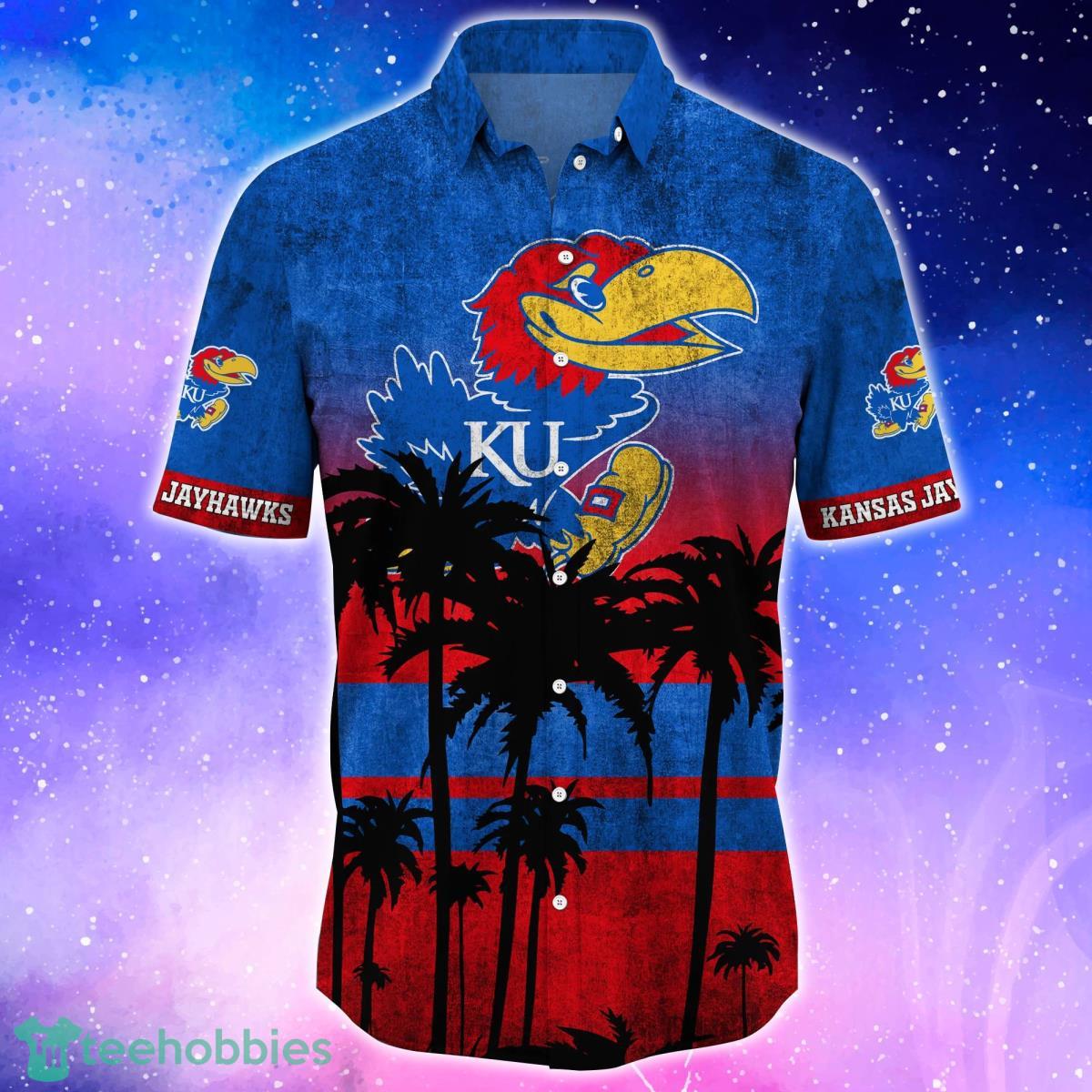 Kansas Jayhawks Trending Hawaiian Shirt And Shorts For Fans Product Photo 2