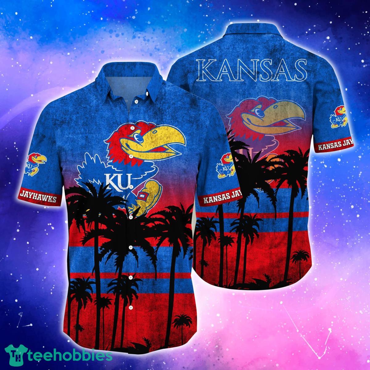 Kansas Jayhawks Trending Hawaiian Shirt And Shorts For Fans Product Photo 1