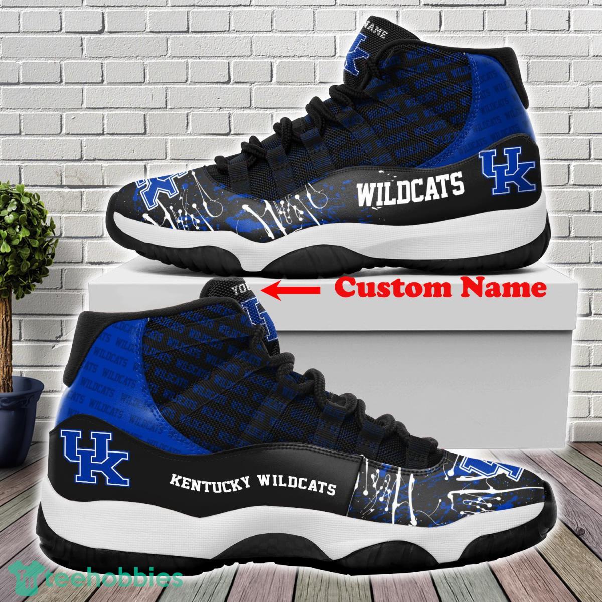 Kentucky Wildcats Custom Name Air Jordan 11 Sneakers For Fans Product Photo 1