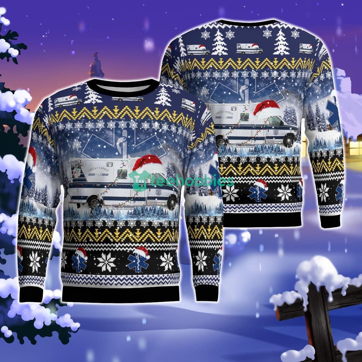 Lanoka Harbor EMS, Lanoka Harbor, New Jersey Christmas AOP Ugly Sweater For Men Women Product Photo 1 Lanoka Harbor EMS, Lanoka Harbor, New Jersey Christmas AOP Ugly Sweater For Men Women Product Photo 1