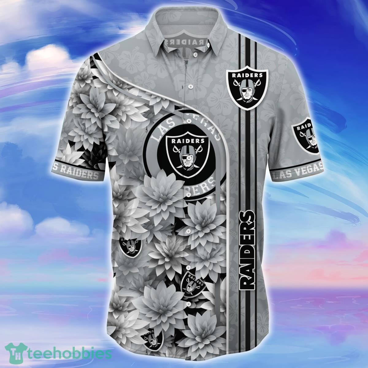 Las Vegas Raiders Floral Casual Hawaiian Shorts Gift For Fans