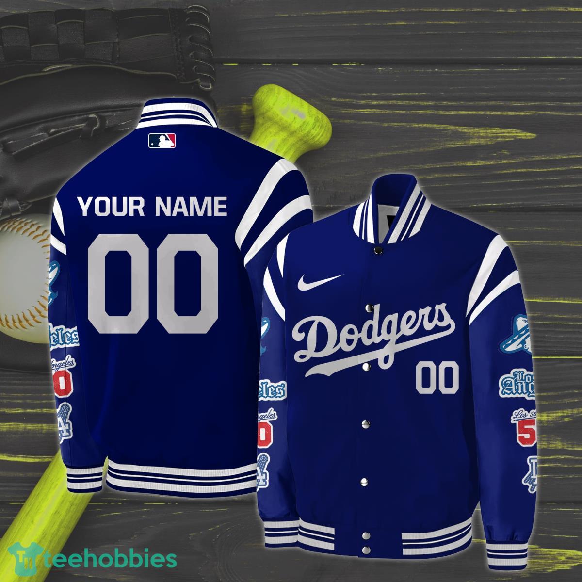 Los Angeles Dodgers Bomber Jacket Custom Name & Number