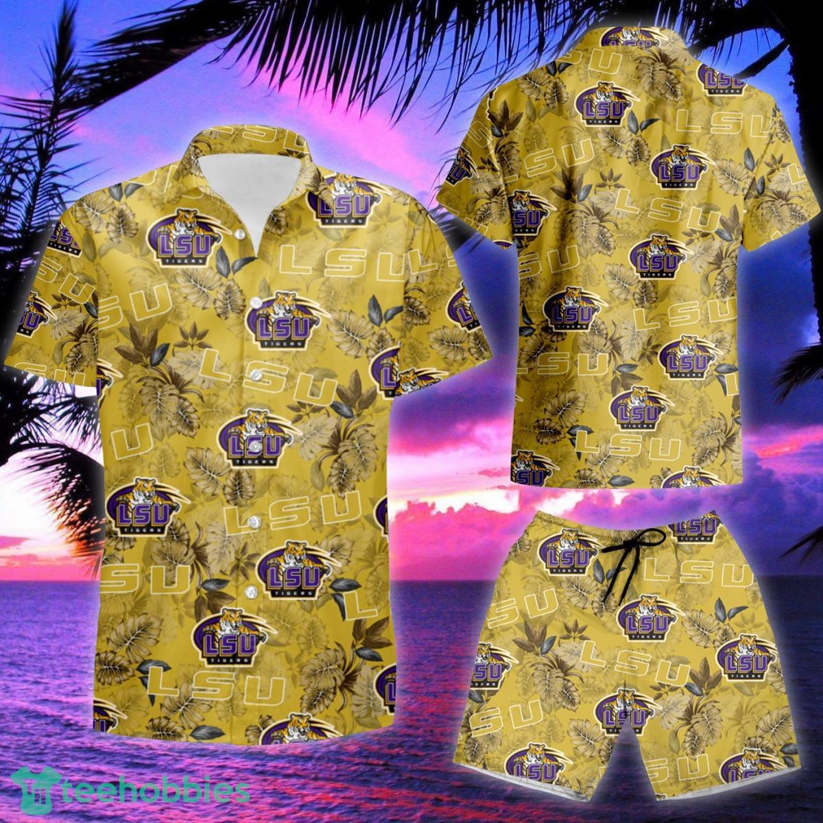 Lsu Hawaiian Shirt And Shorts Louisiana State University Aloha