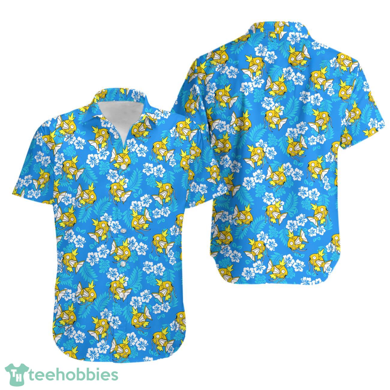 Magikarp Hawaiian Shirt PKM Button Up Shirt Product Photo 1