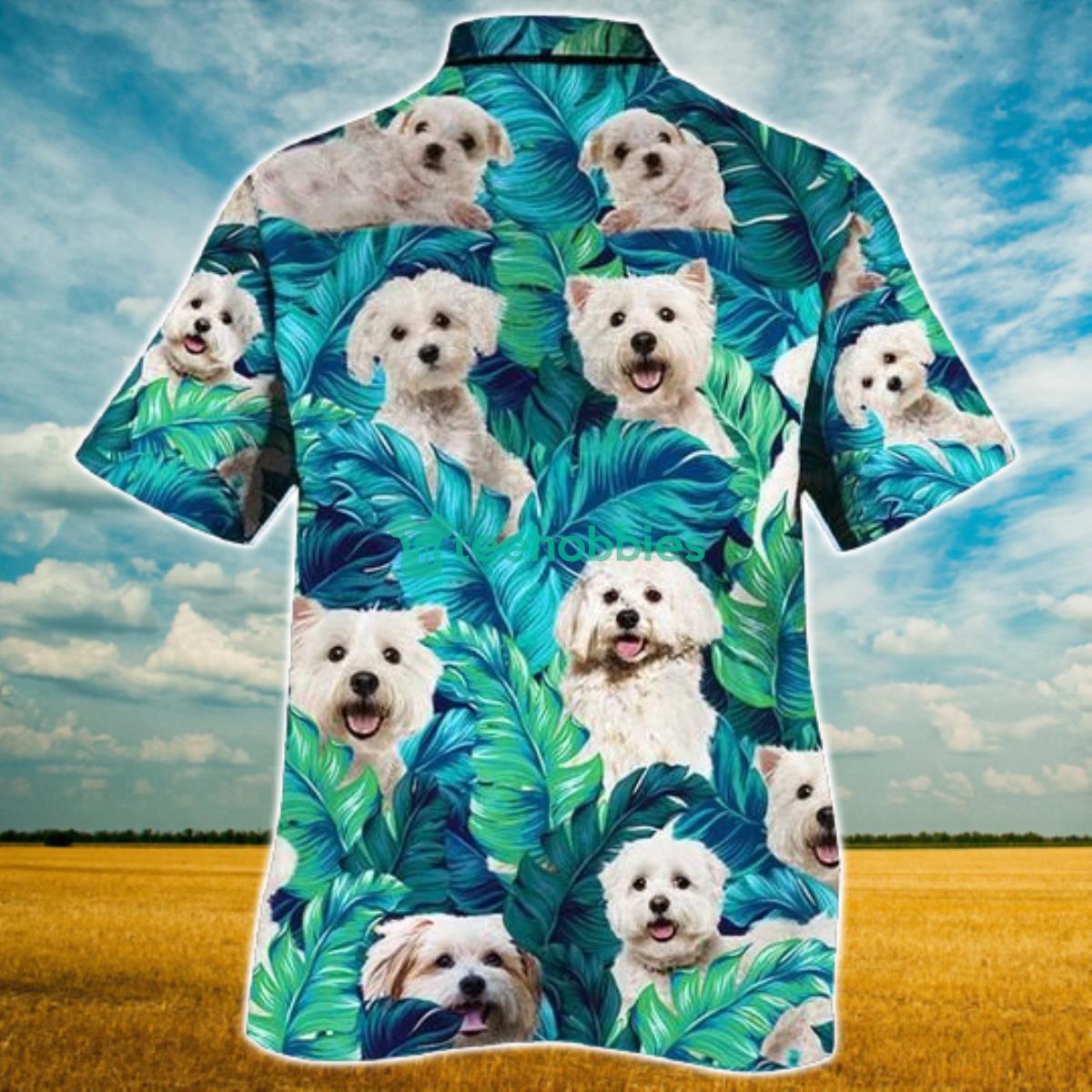 Maltese Dog Lovers Hawaiian Style For Summer All Printed 3D Hawaiian Shirt For Men Women Product Photo 2