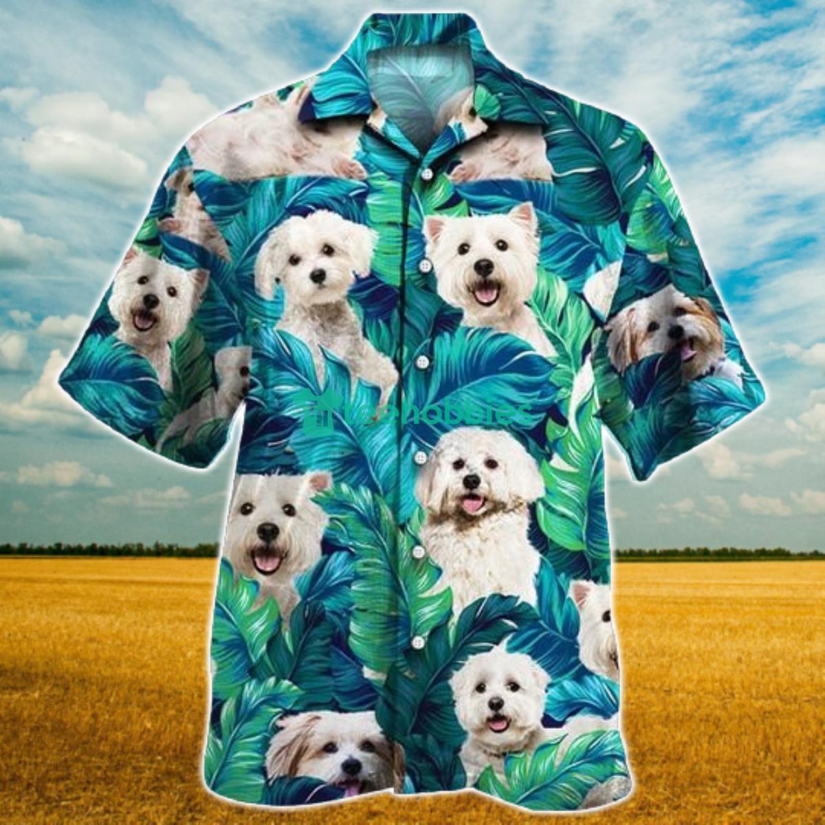 Maltese Dog Lovers Hawaiian Style For Summer All Printed 3D Hawaiian Shirt For Men Women Product Photo 1