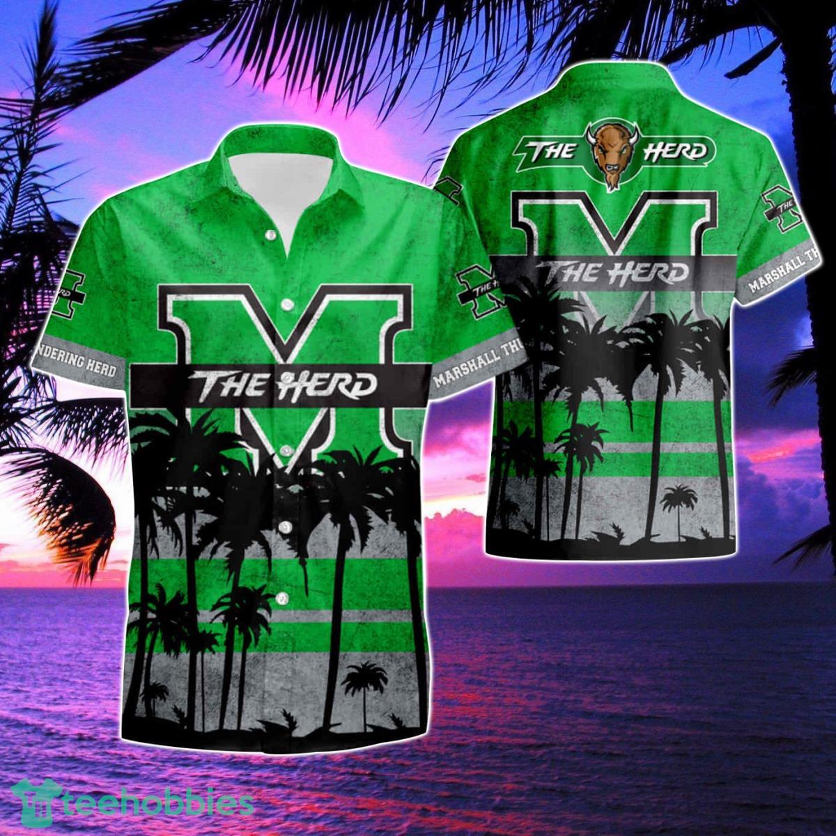 Marshall Thundering Herd Hawaiian Shirt & Short Product Photo 1