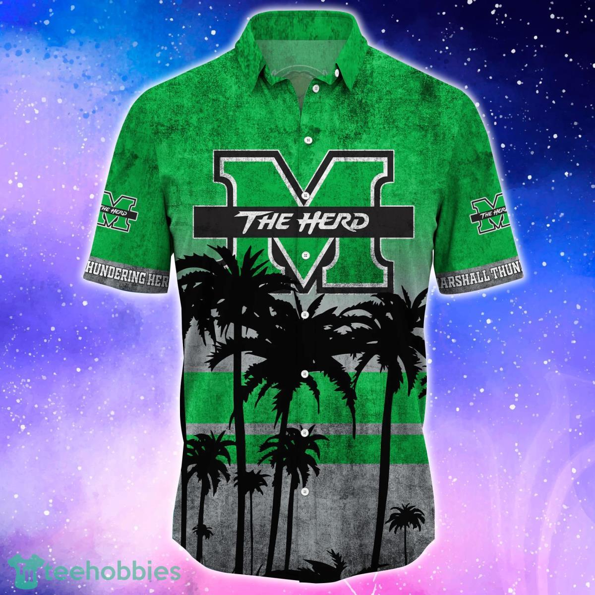 Marshall Thundering Herd Trending Hawaiian Shirt And Shorts For Fans Product Photo 2