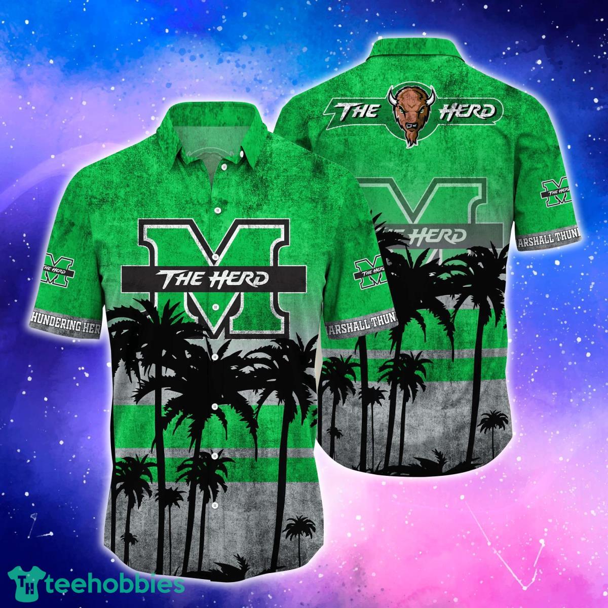 Marshall Thundering Herd Trending Hawaiian Shirt And Shorts For Fans Product Photo 1