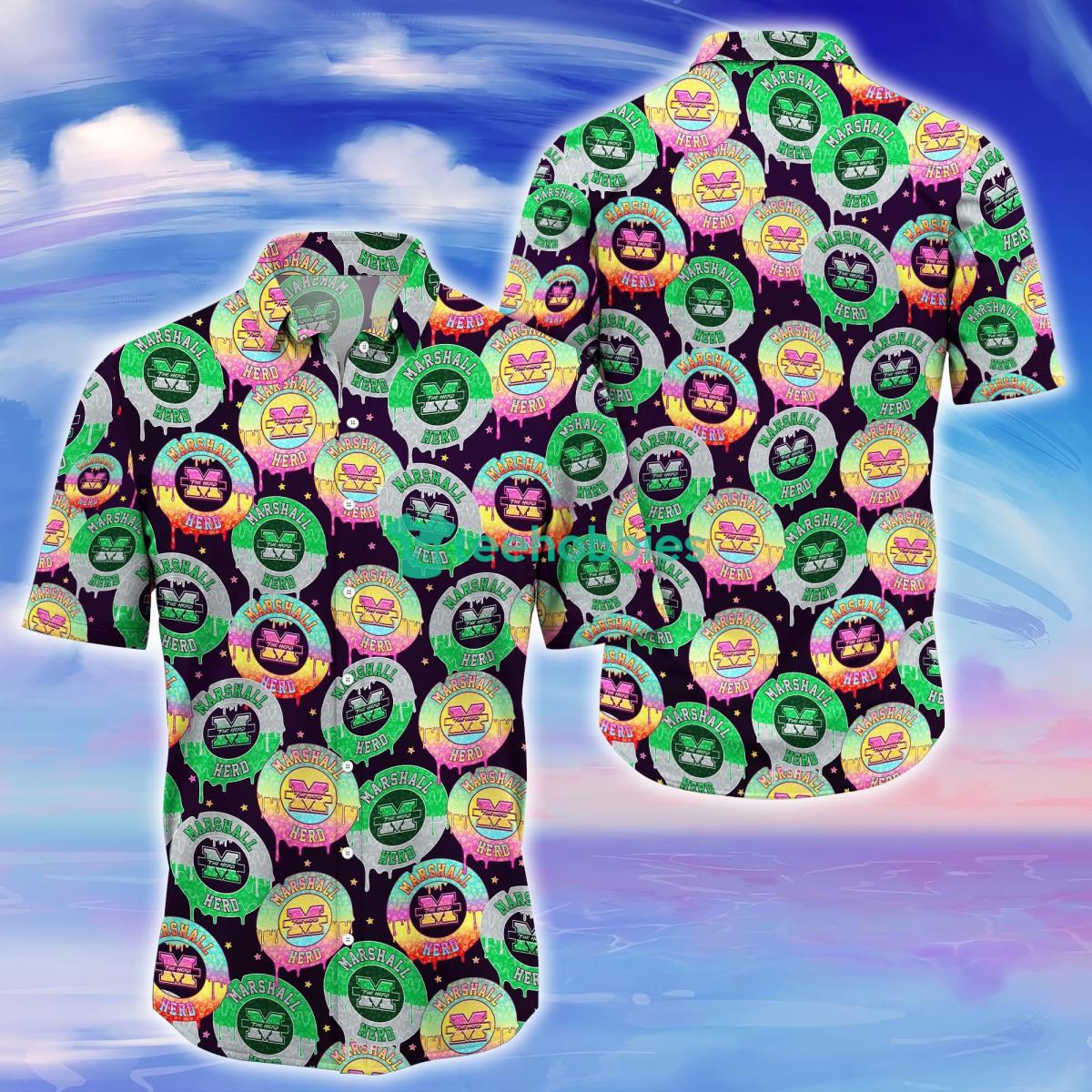 Marshall Thundering Herd Trending Hawaiian Shirt For Fans Product Photo 1