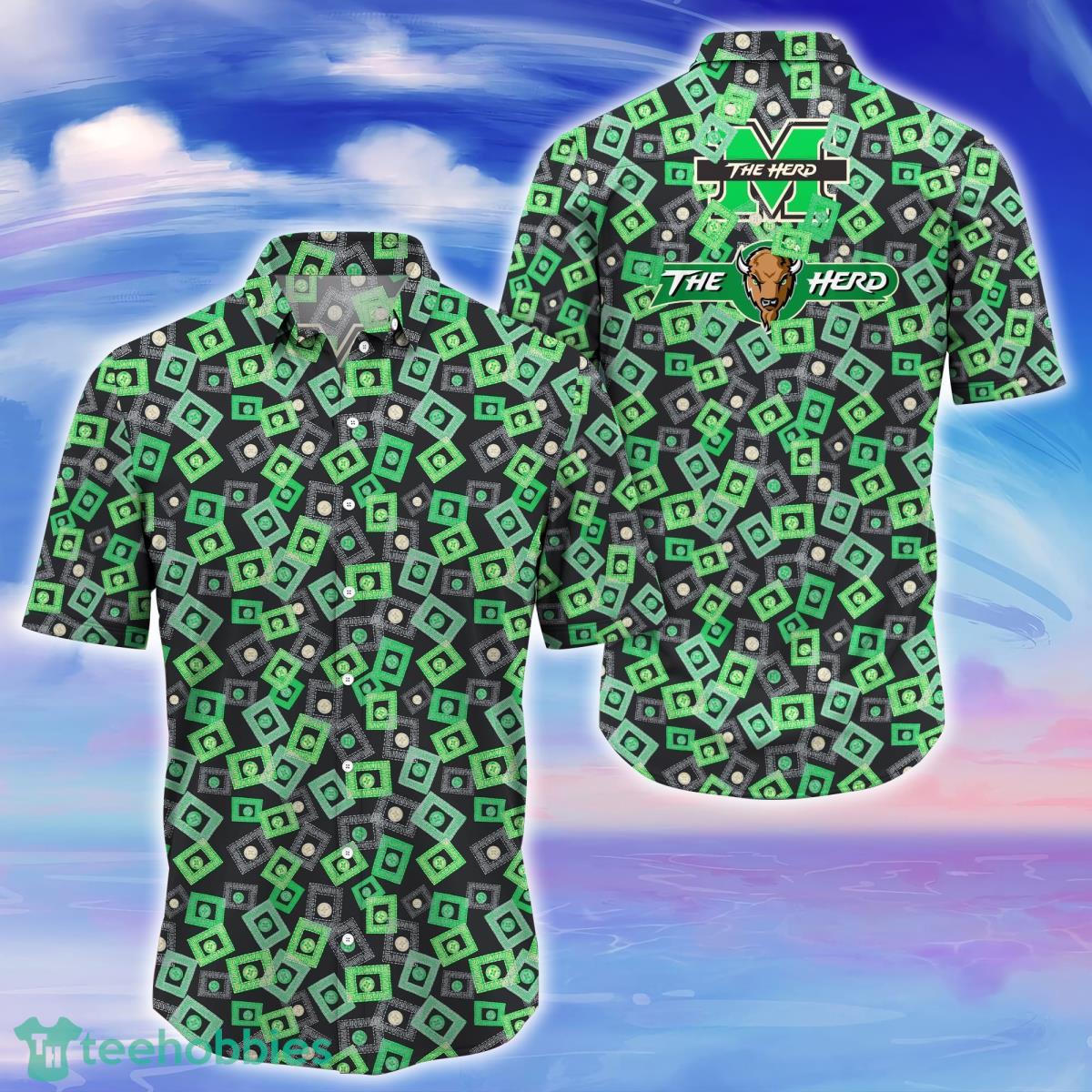 Marshall Thundering Herd Trending Hawaiian Shirt Gift For Men Women Fans Product Photo 1