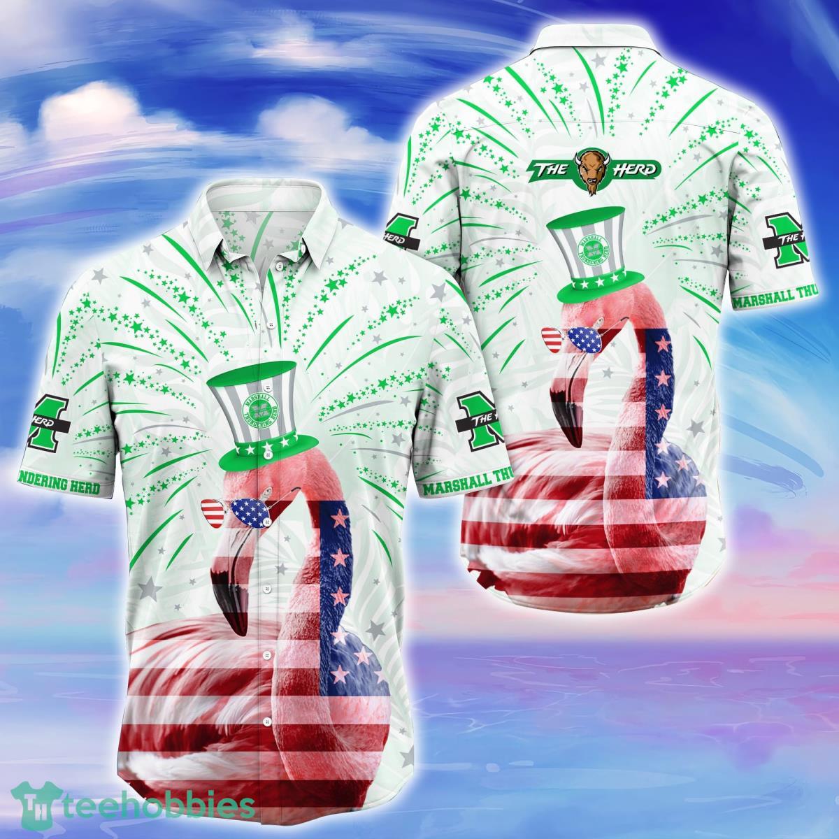 Marshall Thundering Herd Trending Hawaiian Shirt Gift For Men Women Product Photo 1