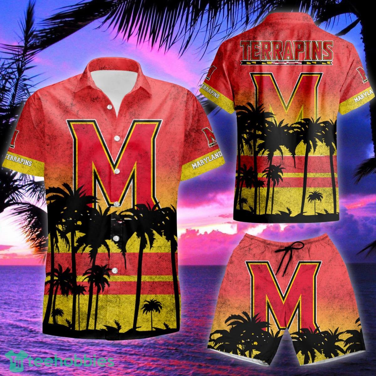 Maryland Terrapins Hawaiian Shirt & Short Product Photo 2