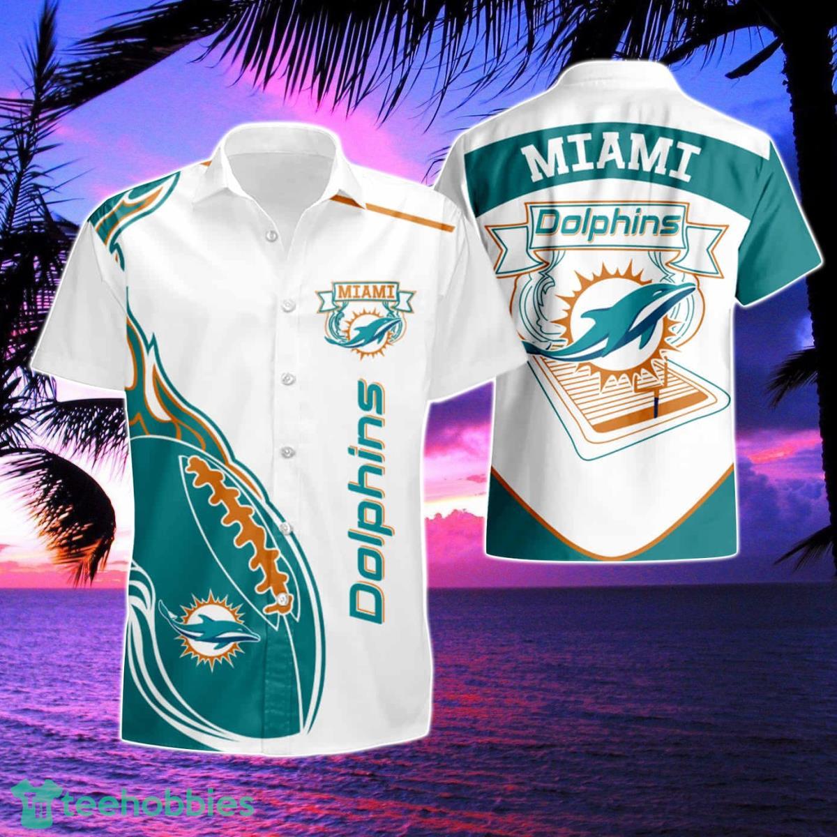 Personalized Miami Dolphins Hawaiian Shirt NFL Football Cheap Hawaiian Shirt  For Men Women - T-shirts Low Price