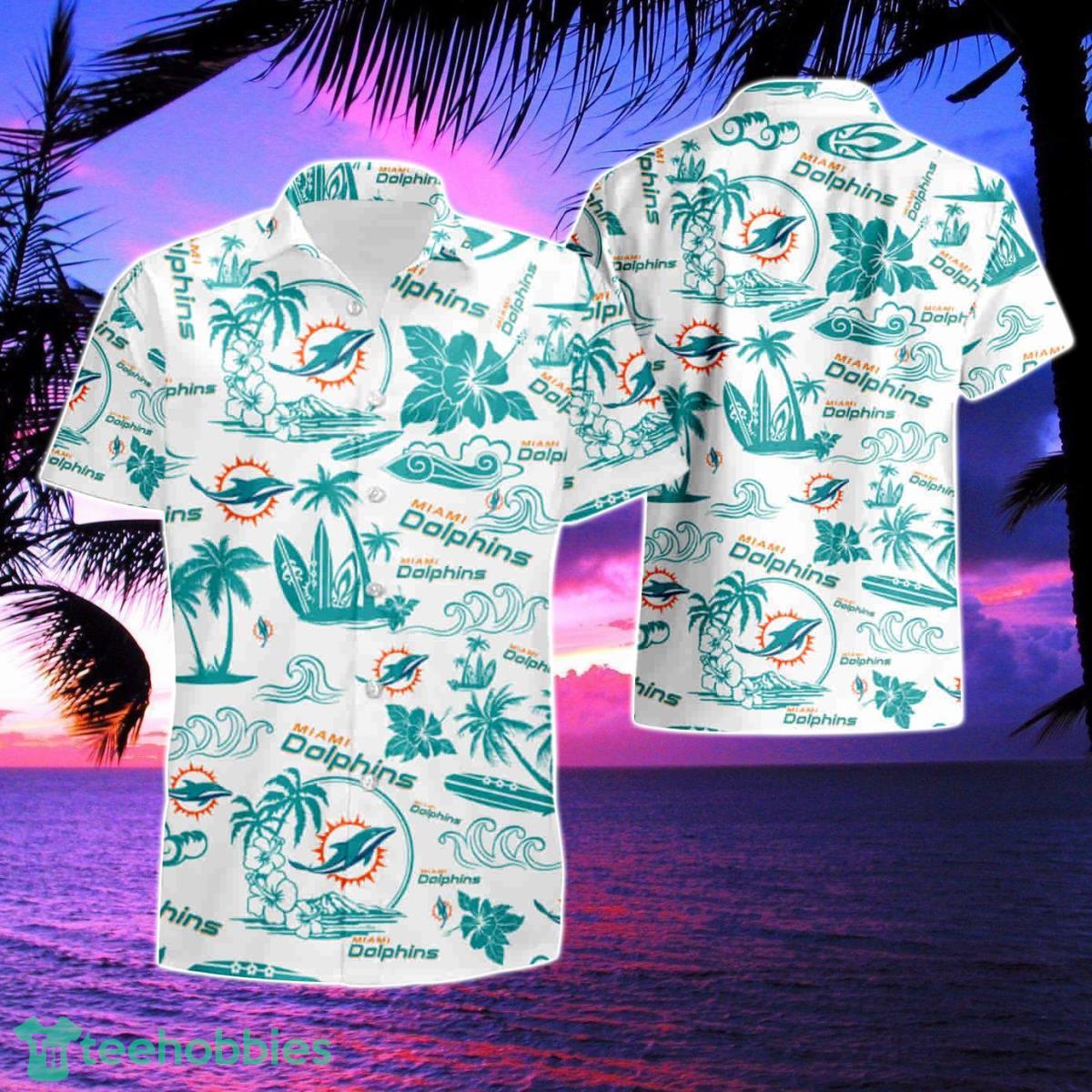 Miami Dolphins Island Hawaiian Shirt & Short Product Photo 1