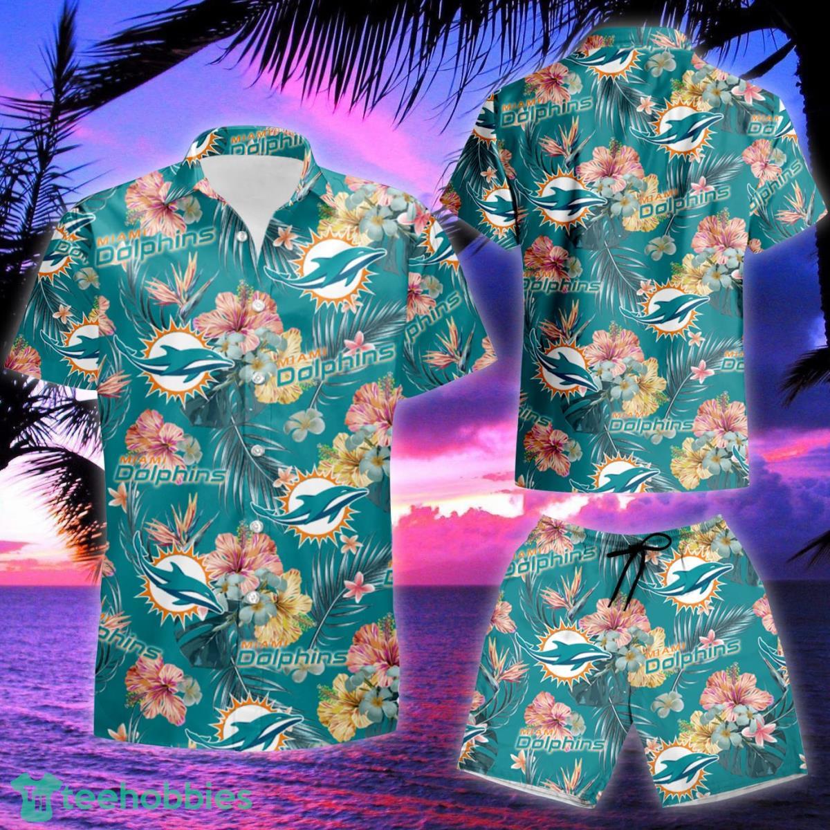 Miami Dolphins NFL Floral Tropical Hawaiian Shirt Summer Gift For