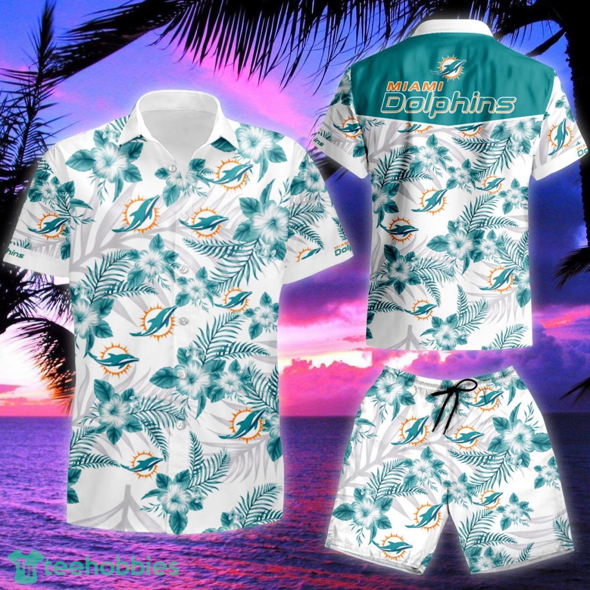 Miami Dolphins Logo Hawaiian Shirt & Short For Real Fans