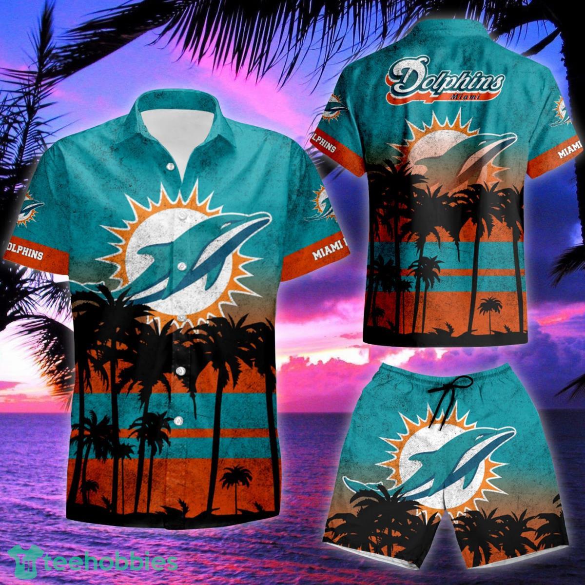 Miami Dolphins NFL 3D Hawaiian Shirt & Short Product Photo 2