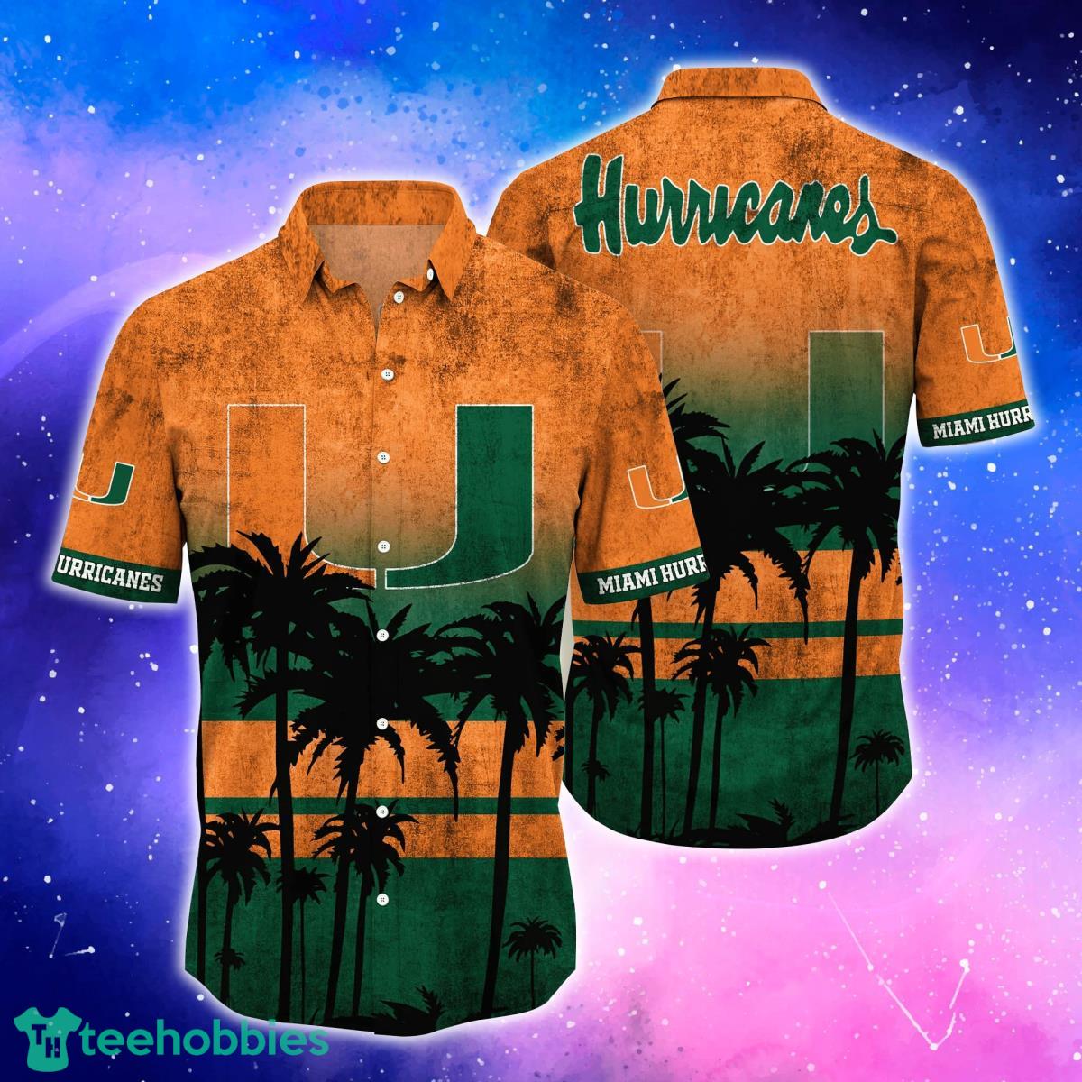 NCAA Miami Hurricanes Flower Cheap Hawaiian Shirt 3D Shirt, Miami Hurricanes  Football Gifts - T-shirts Low Price