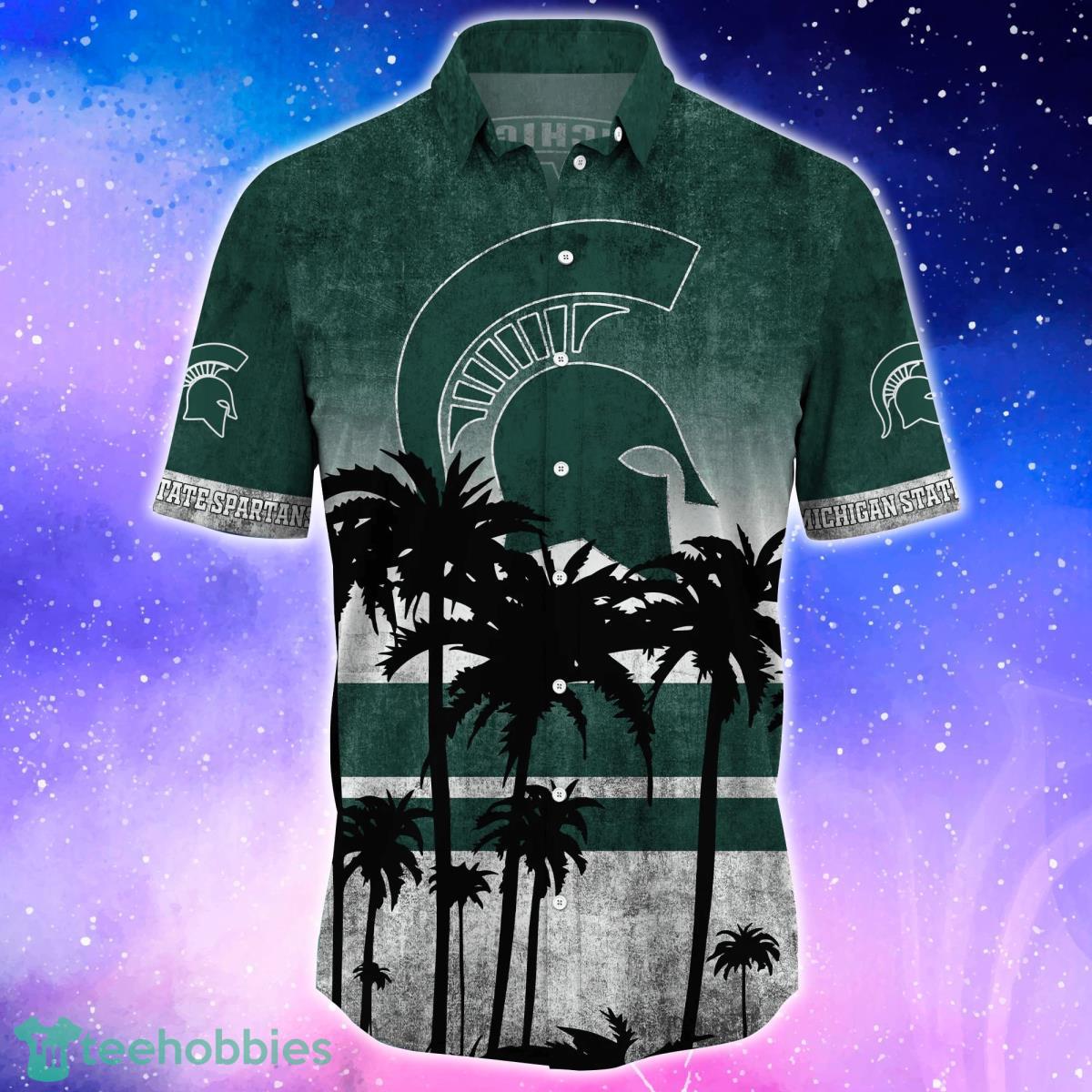 Michigan State Spartans Trending Hawaiian Shirt And Shorts For Fans Product Photo 2