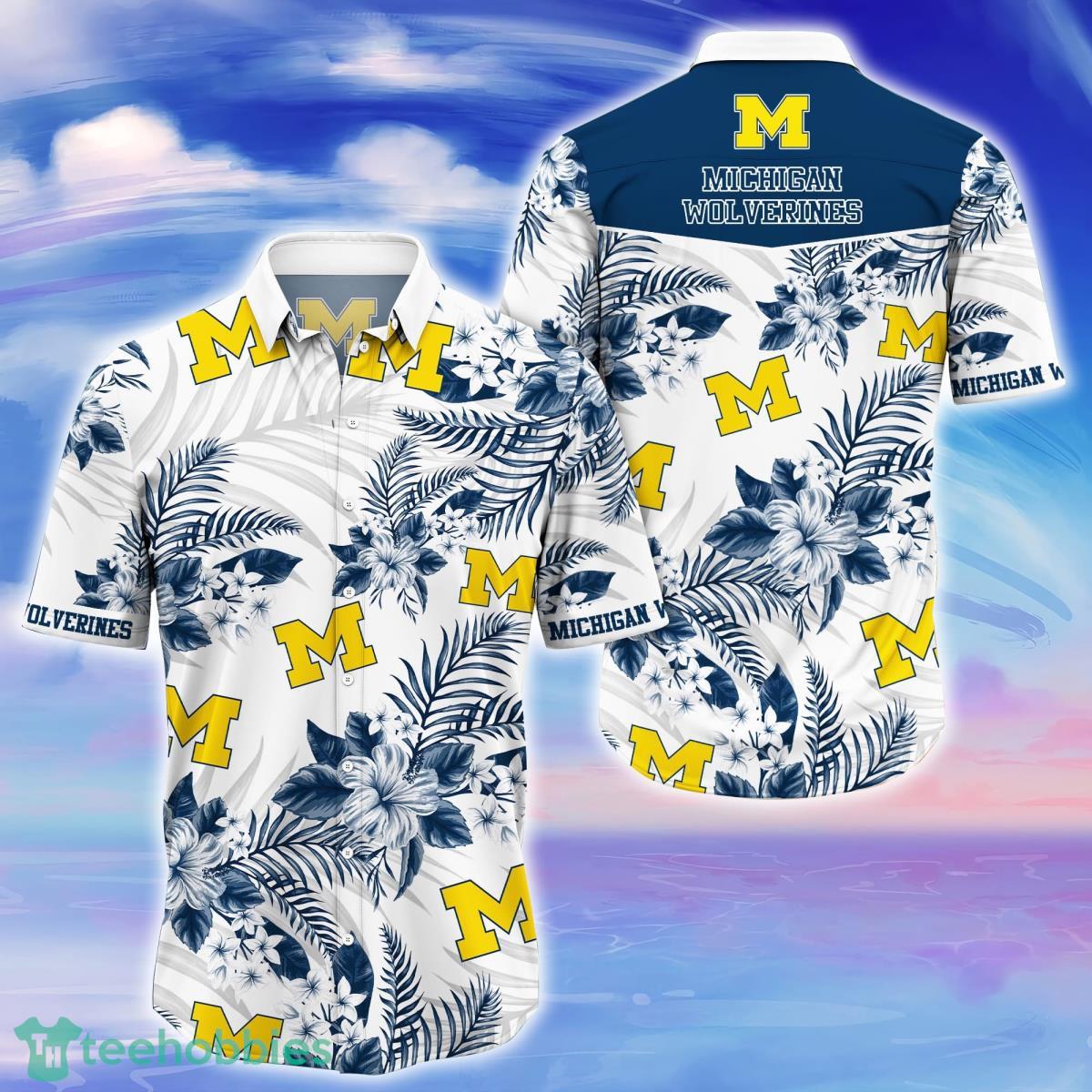 Michigan Wolverines Trending Hawaiian Shirt Gift For Real Fans Product Photo 1