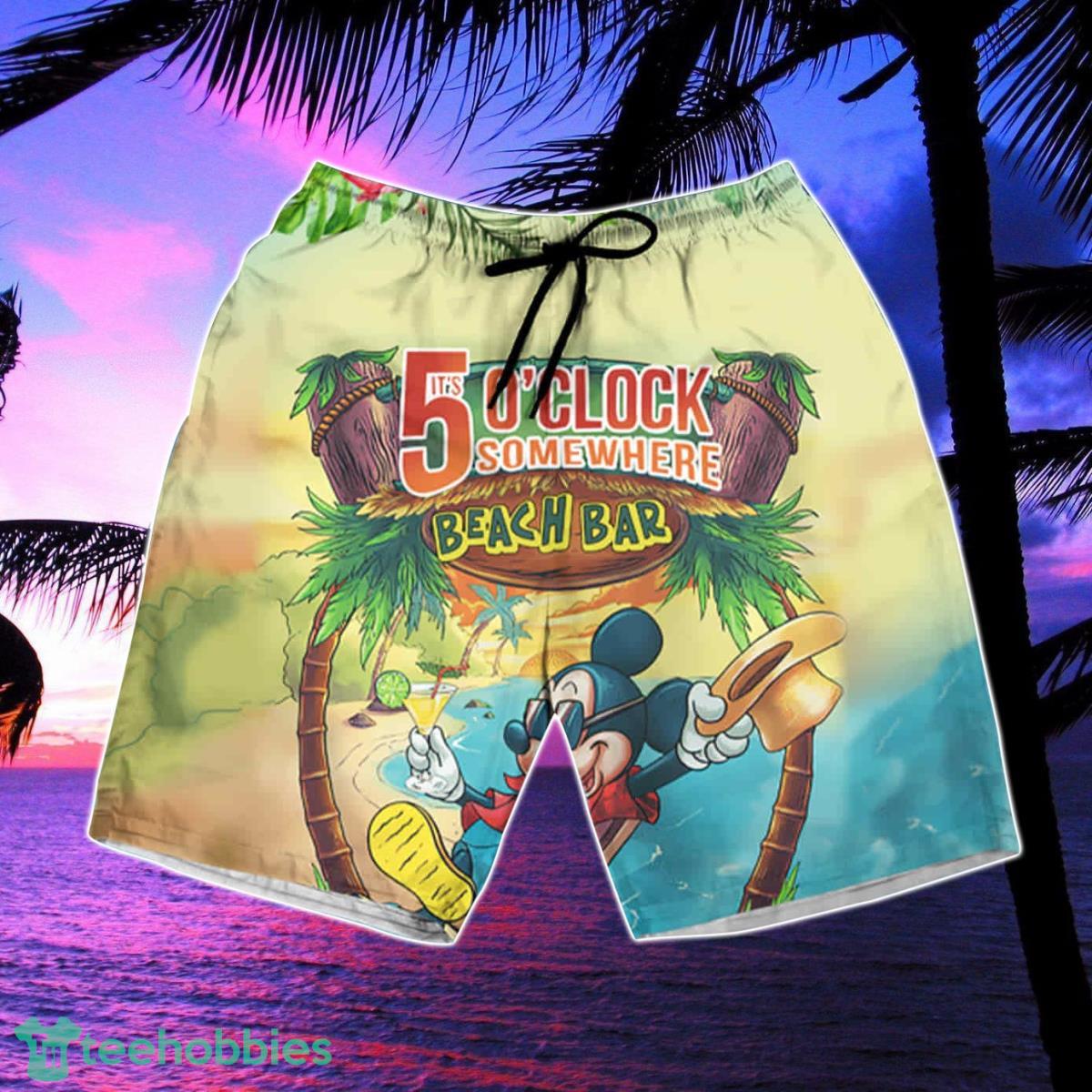 Mickey Mouse Its 5 O27Clock Somewhere Beach Bar Hawaiian Shirt & Short Product Photo 3 Mickey Mouse Its 5 O27Clock Somewhere Beach Bar Hawaiian Shirt & Short Product Photo 3