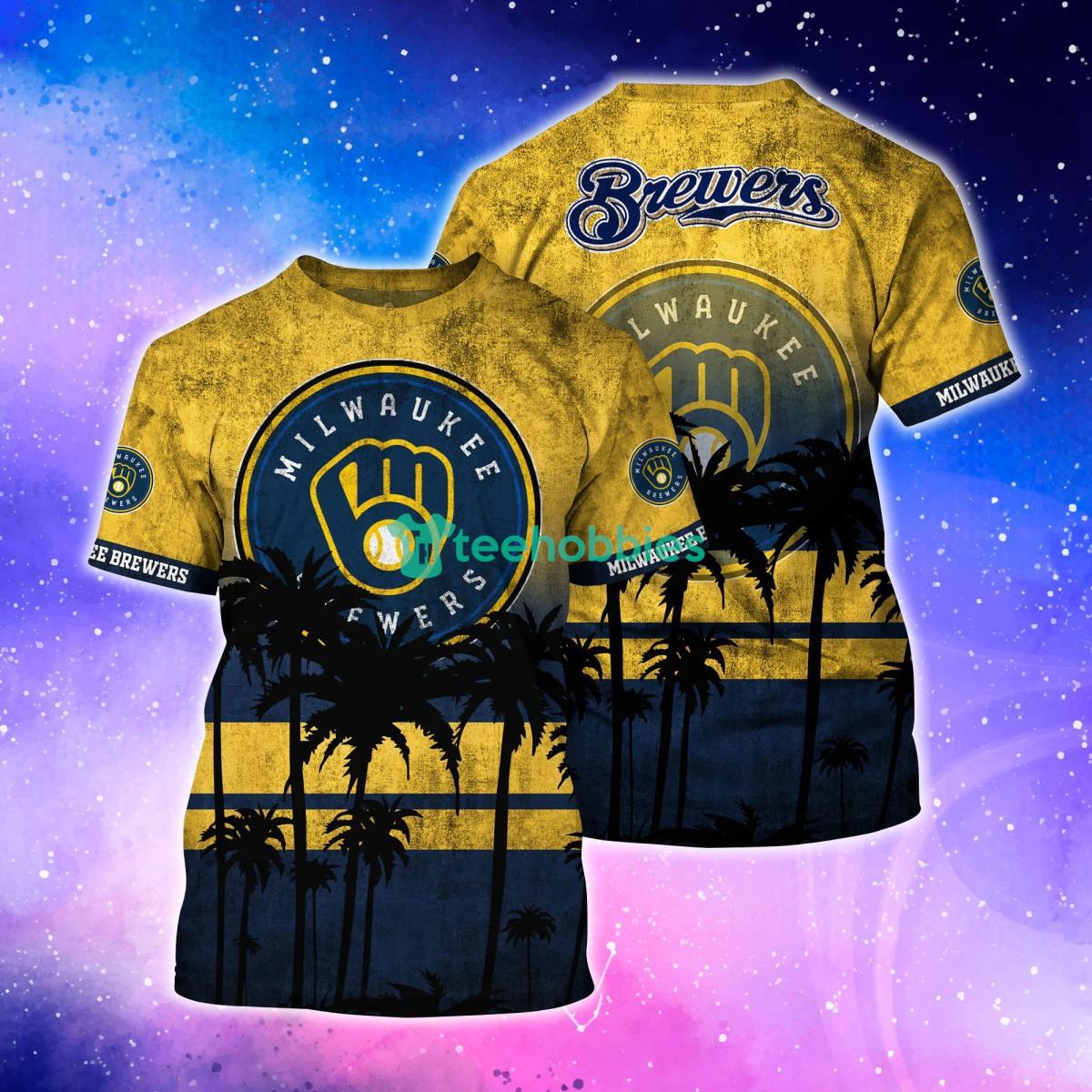 Custom Name For Fans Milwaukee Brewers MLB Flower Tropical