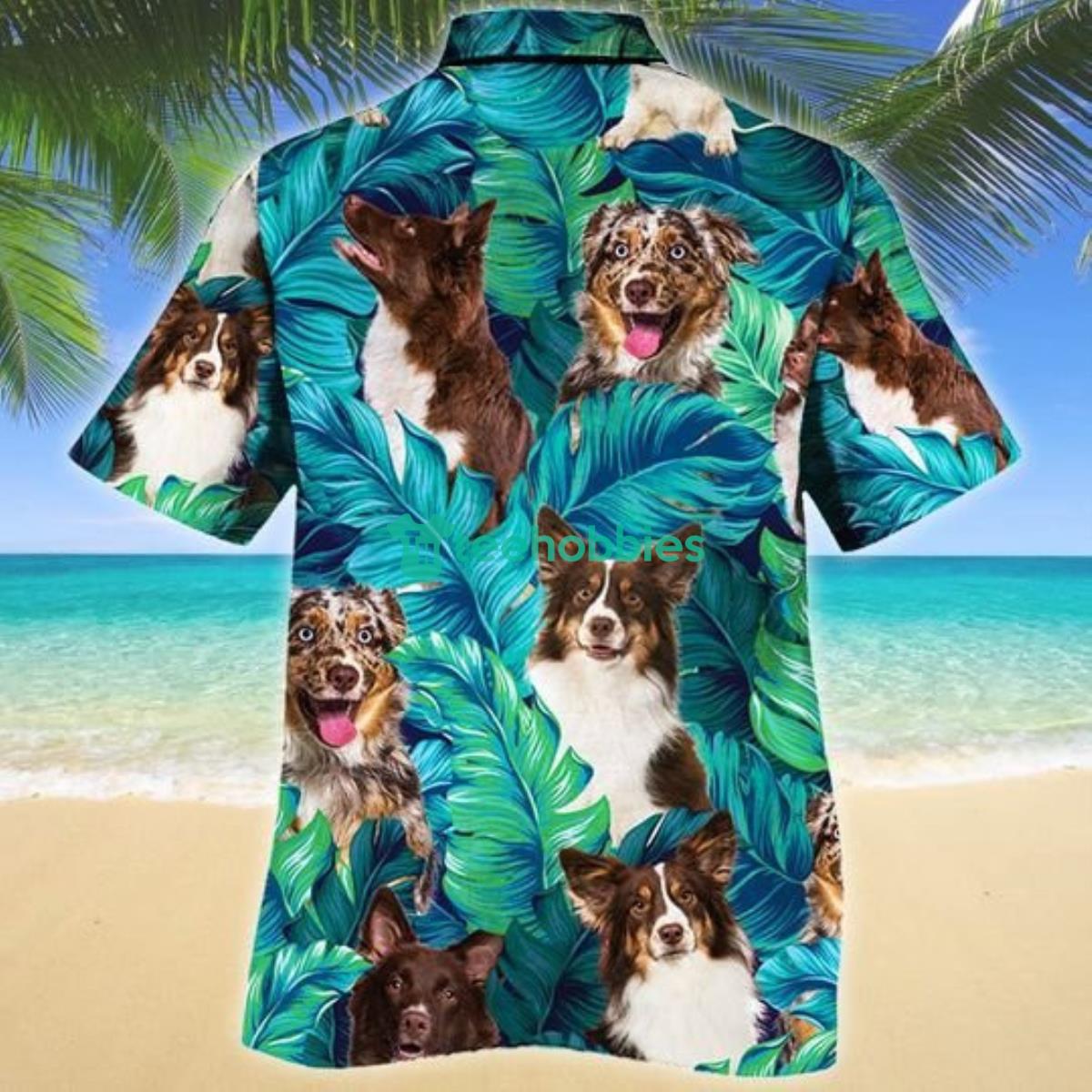 Miniature American Shepherd Dog Lovers Hawaiian Style For Summer All Printed 3D Hawaiian Shirt For Men Women Product Photo 2