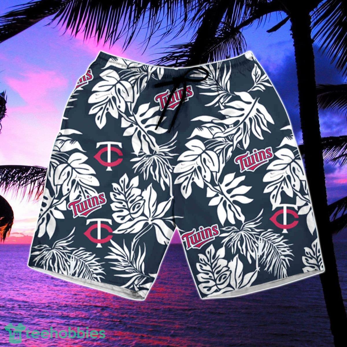 Minnesota Twins Baseball Tropical Flowers Pattern Aloha Hawaiian