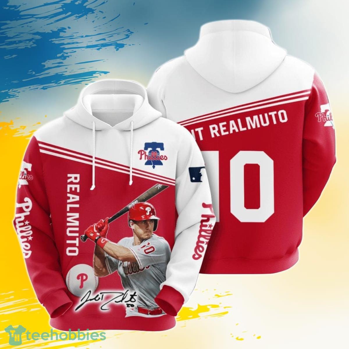 MLB Philadelphia Phillies Realmuto 3D Pullover Hoodie For Fans Product Photo 1